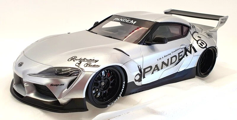 Top Speed 1/18 Scale TS0297 - Pandem Toyota GR Supra V1.0 - Silver 
