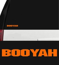 BOOYAH Fishing Baits Outdoor Sports Vinyl Die-Cut Peel N' Stick Decal Orange