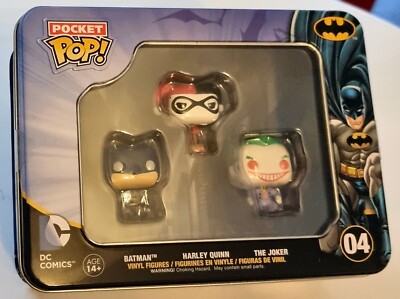 + NEU + NEU + NEU + Batman, Harley Quinn, Joker  3-Pack Pocket Funko Pop DC + + 