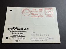 Advertising card sender free stamp Knorr Heilbronn Knorr oatmeal for children 1941