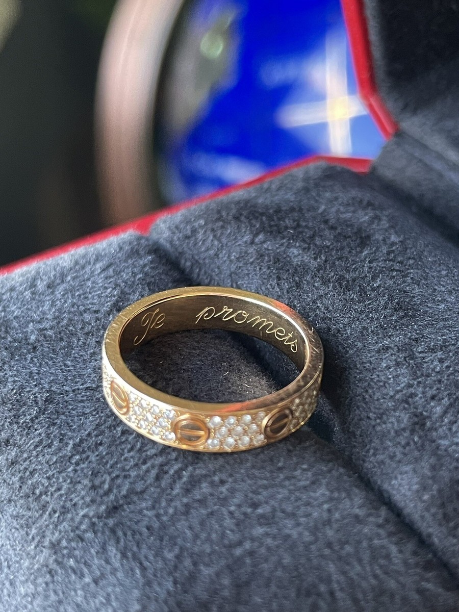 即発【Cartier】 LOVE WEDDING BAND LOVE ウェディング リング 大人気☆すぐ届く！【カルティエ】LOVE ウェディング リング 2色