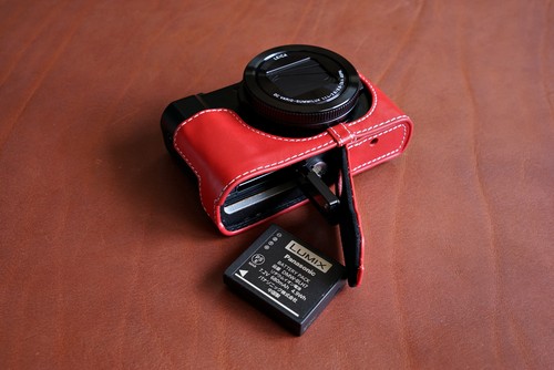 Original Echtleder Halbkamera Etui Tasche Abdeckung für Panasonic LX10 LX9 LX15 - Bild 7 von 42