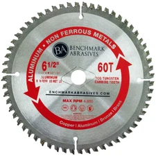 6-1/2" 60 Tooth TCT Saw Blade for Aluminum