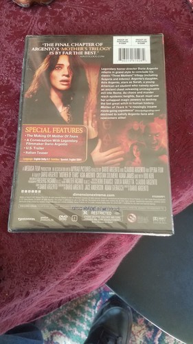 Dario Argento MOTHER OF TEARS DVD New Sealed OOP Asia Udo Kier Dimension Extreme - Bild 2 von 2
