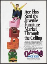 CHAIR-ACTERS / Ace Novelty - Original 1991 Trade AD / Advertisement  TMNT