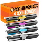 4 Toner-Patronen XXL für Konica Minolta Magicolor 1600 W 1690MF 1650 EN D 1600