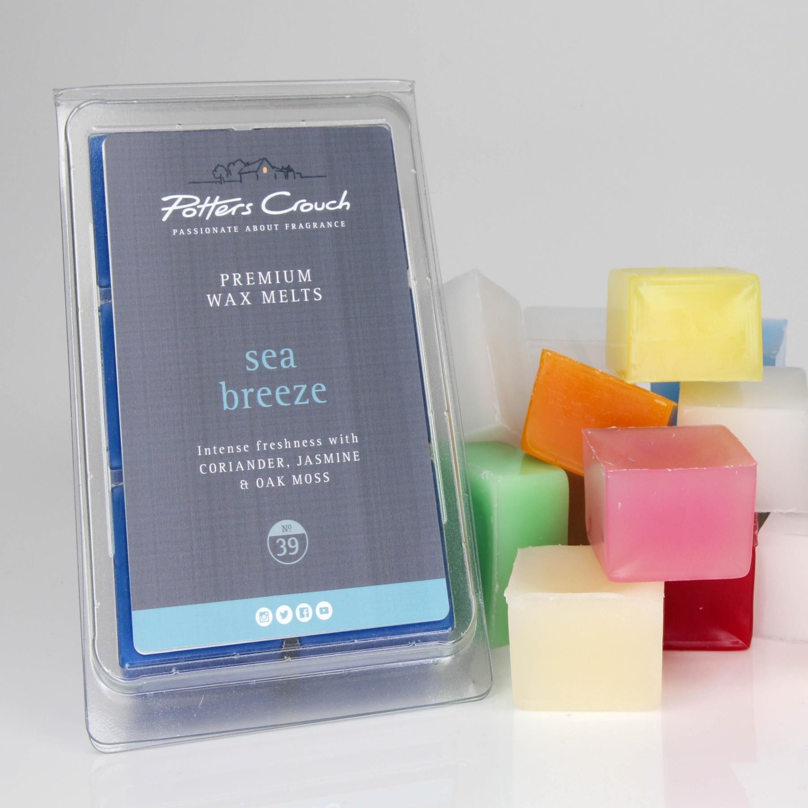 Wax Melt Tray Premium Sea Breeze Scent Vegan Wax Melts Fragranced Home Essential