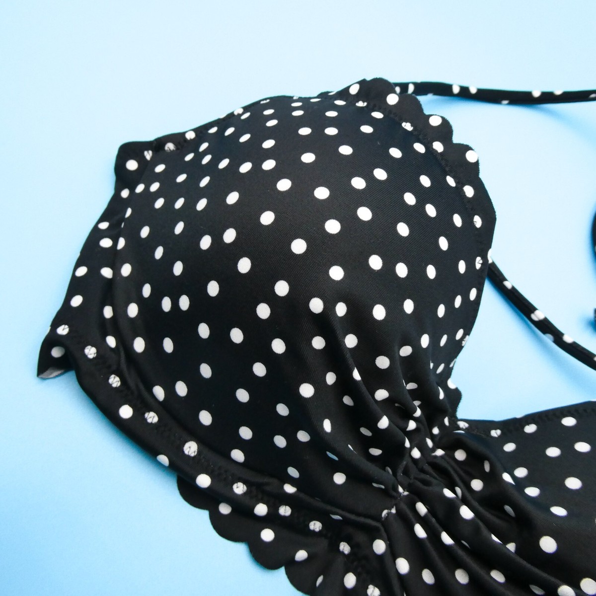 Victorias Secret 34A Black Polka Dot Full Coverage Underwired