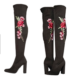 steve madden over knee boots suede