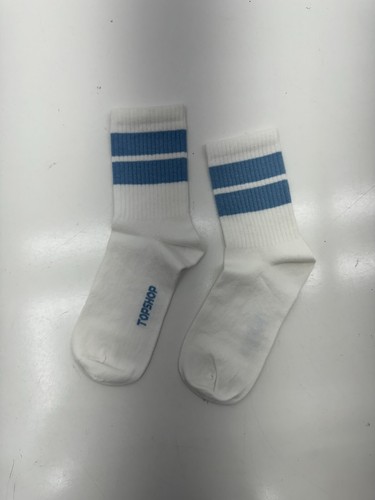 Asos Topshop White Sporty Ribbed Socks Mens One Size