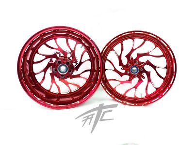 RC ホイール 隼 HAYABUSA 240 FAT TIRE CANDY CHERRY HELLIAN WHEELS 08-12 SUZUKI