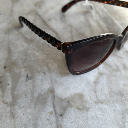 Authentische rechteckige Tahari Sonnenbrille Schildkrötengestell brauner Farbverlauf TH795 TS - Bild 5 von 12