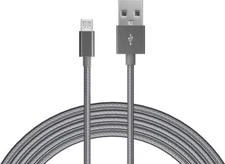 Just Wireless - 10' Extra Length Micro USB Cable - Slate
