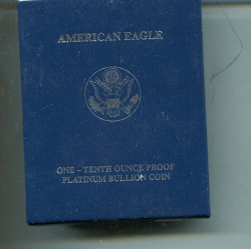 AMERICAN EAGLE 2005 1/10 OUNCE PLATINUM COIN GOVERNMENT BOX ONLY