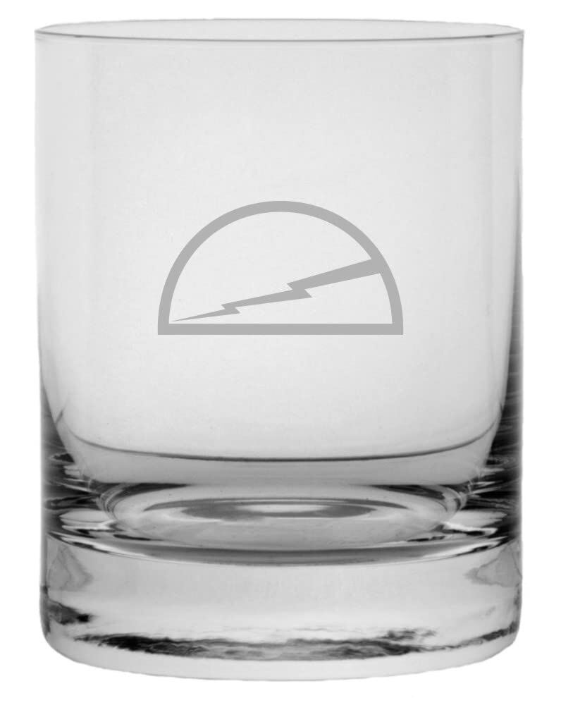 78th Infantry Division 11oz Military Etched Whisky Crystal Rocks Glass  -image