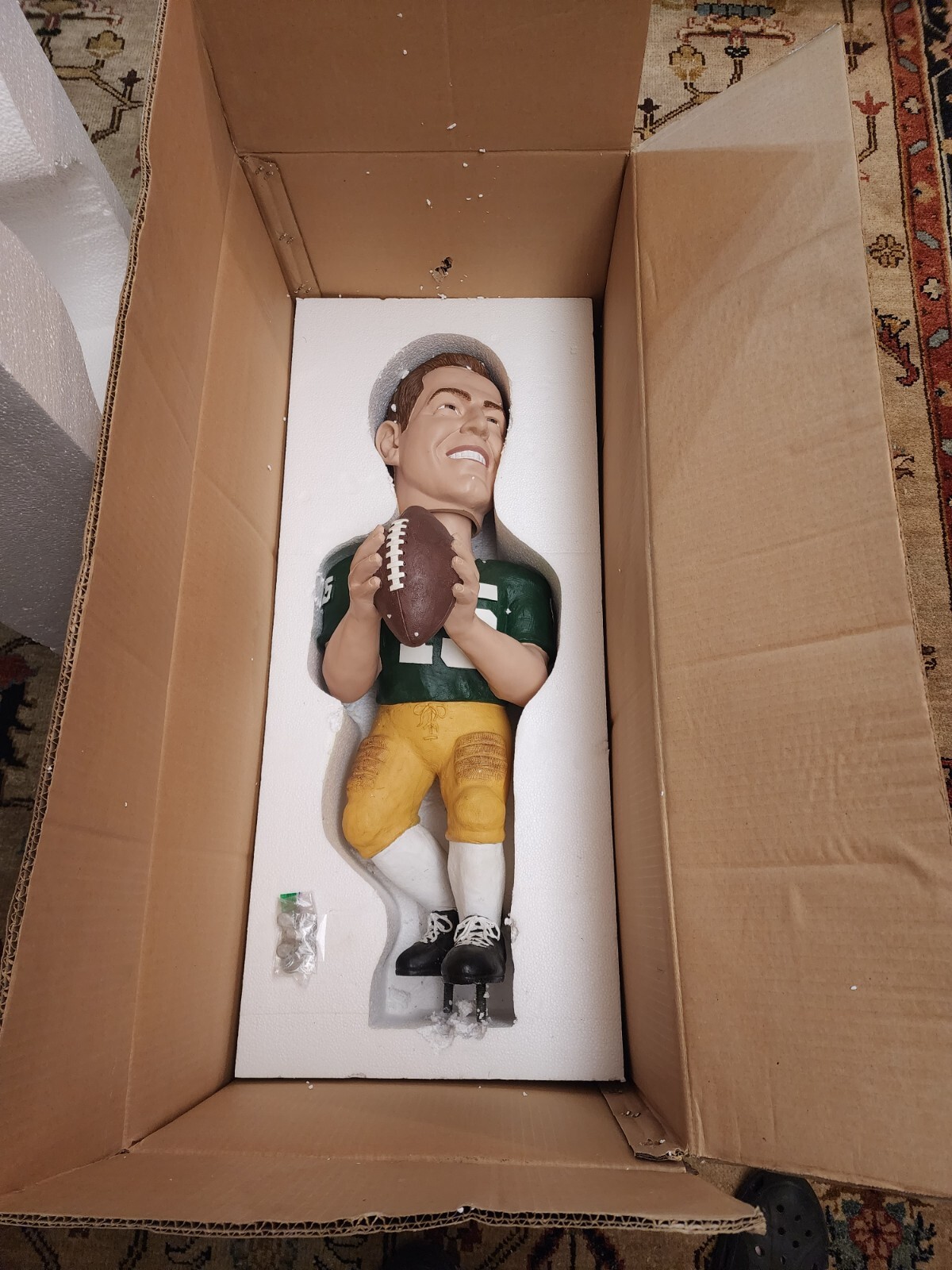 Rare Holy Grail Green Bay Packer Bart Starr 3 Foot Bobblehead Boxed eBay