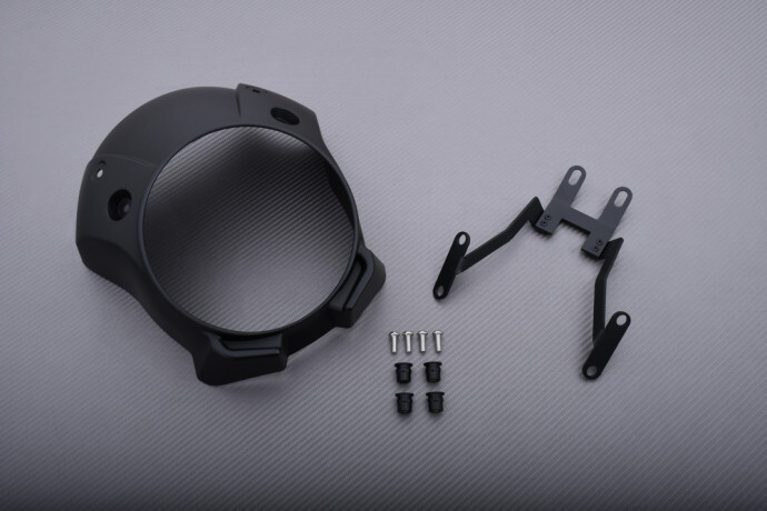 Tête de fourche noire et bulle avant pour moto Honda CMX250 Rebel