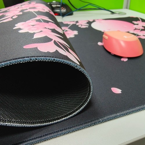 Cute Mouse Pad Mat Non-Slip High-Quality Rubber Pink Large Size Gaming Coding - Picture 5 of 16