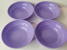 Tupperware Purple 3" Bowls Vintage Tupper Toys for Kids Play Set of 4