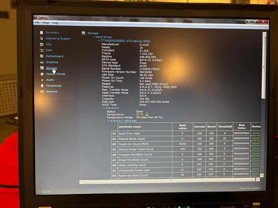 Lenovo ThinkPad T61 - Immagine 2 di 2