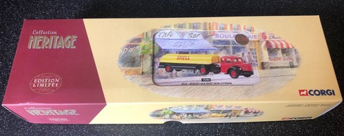 Corgi Collection Heritage 1:50 73701 Shell - Berliet GLR Avec Semi Citerne Como Nuevo - Imagen 15 de 16