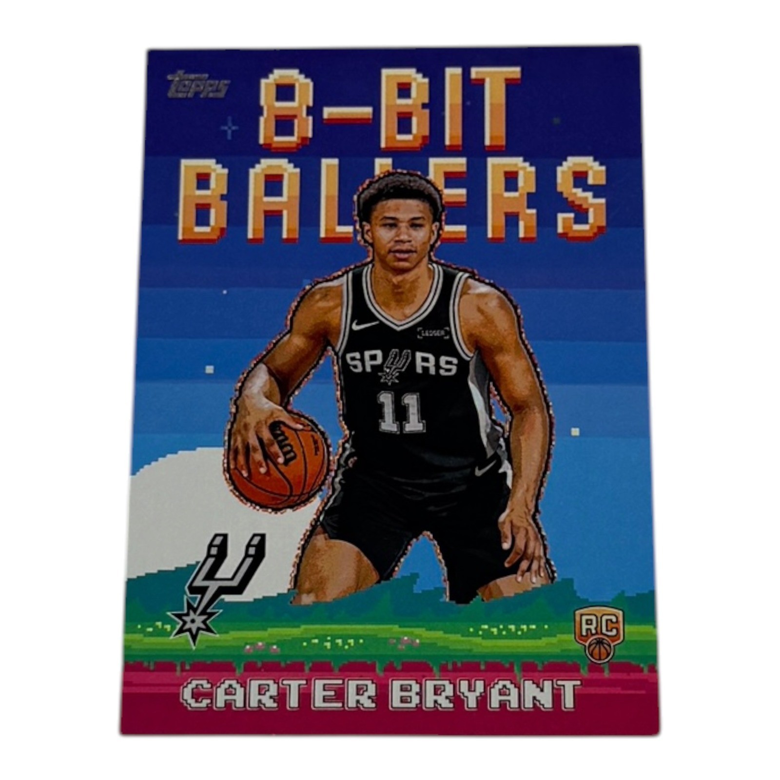 2025 Topps 8-Bit Ballers Carter Bryant RC Rookie San Antonio Spurs 8B-40 NBA