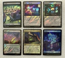 MTG Teenage Mutant Ninja Turtles Surge Foil Lot Of 6 Land & Basic Land A2