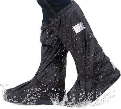 XL Größe Regenschutz Schuhe Fahrrad, PVC Hohe Regenschutz Galoschen, Schuhüberzu