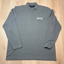 TravisMathew Mens XXL Suzuki Marine Quarter Zip Pullover Grey Heather Golf 1/4
