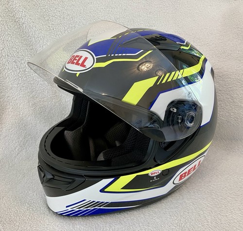 Bell QUALIFIER Torque blau/gelb, Größe Small S, Motorradhelm