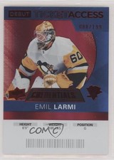 2021 Upper Deck Credentials 2020-21 Debut Ticket Access Red /199 Emil Larmi 0y9s