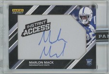 2017 Panini Instant Access Black Auto-Marlon Mack/Indianapolis Colts 1/1 RC