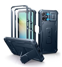 Dexnor for Samsung Galaxy A06 Phone Case, [2 Front Frame] [Built-in Magnetic Sli