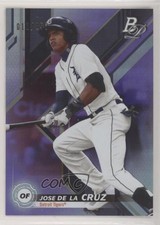2019 Bowman Platinum Wal-Mart Top Prospects Purple Foil Jose De La Cruz 03i1