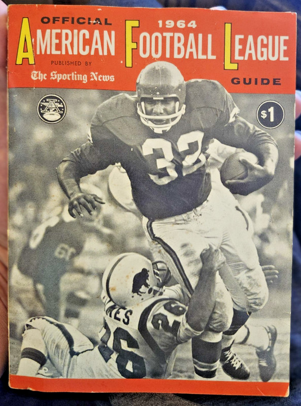 1964 The Sporting News American Football League Original Media Guide