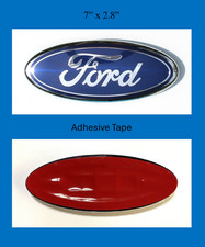 Ford 7 Inch Emblem Front Grille Tailgate Oval Badge Chrome Blue Logo Ford 7 Inch Emblem Front Grille Tailgate Oval Badge Chrome Blue Logo