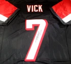 Michael Vick / Autographed Atlanta Falcons Black Custom Football Jersey / JSA