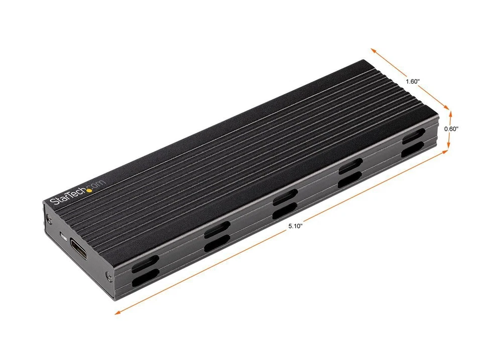 USB-C 10Gbps to M.2 NVMe or M.2 SATA SSD Enclosure, External M.2 PCIe/SATA NGFF - Image 2 of 4