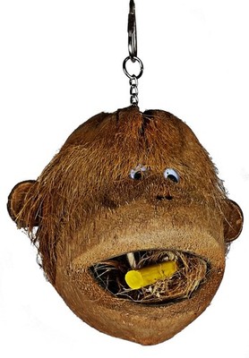 A&E Happy Beaks Coco Monkey Bird Toy