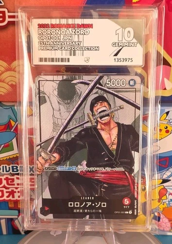 Roronoa Zoro OP01-001 25th Anniversary Collection Jpn Ace 10