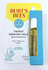 Burt's Bees Blemish Stick Spot Treatment Tea Tree Oil .26oz Complexion