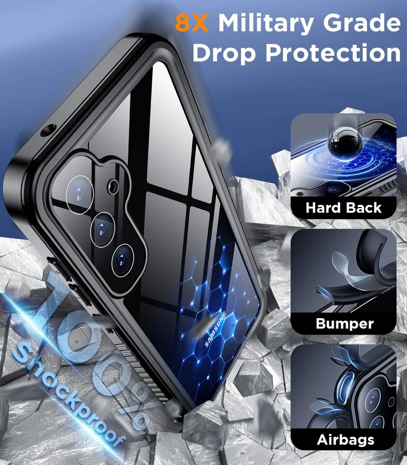 Funda Impermeable Temdan Para Samsung Galaxy S24 Plus Sonido Transparente Cuerpo Completo Prot... Foto 4 de 4