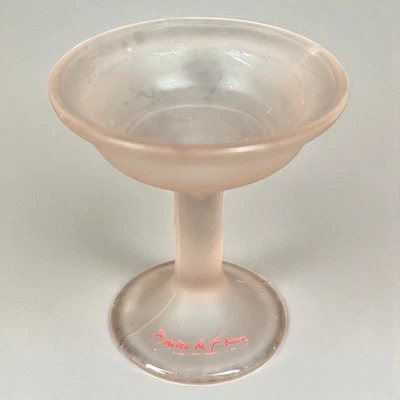Bougeoir ou coupelle en verre Bergère de France vintage déco rétro ancien - Photo 1/4