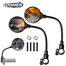 Bike Handlebar Mirror 2 Pack - Rotatable And Adjustable Wide Angle Rear View