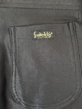 vintage fredericks of hollywood Black Satin Disco Pants 24 Inch Waist Xsm