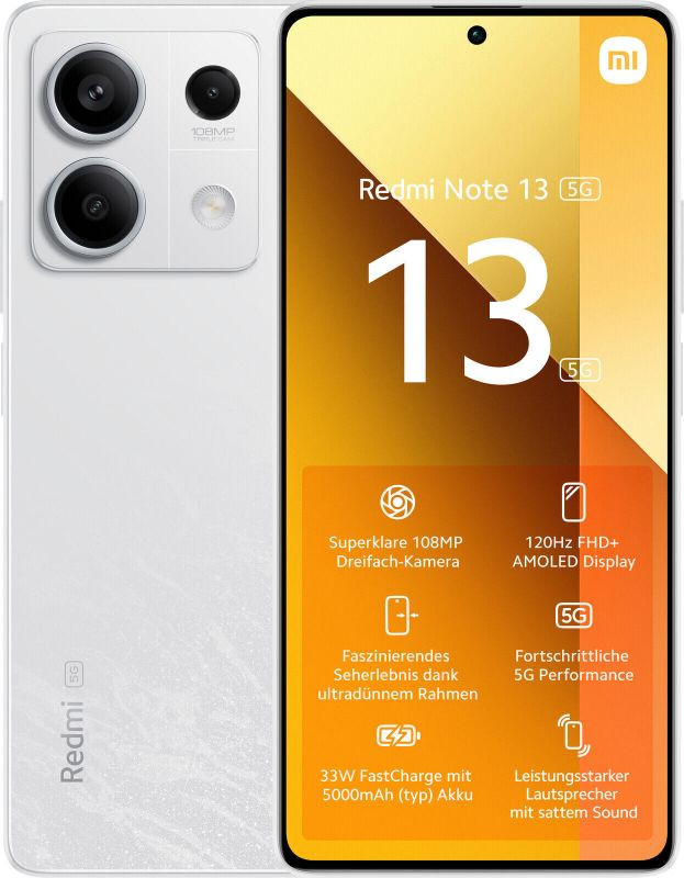 XIAOMI REDMI NOTE 13 6+128GB DS 5G ARTIC WHITE EUROPA