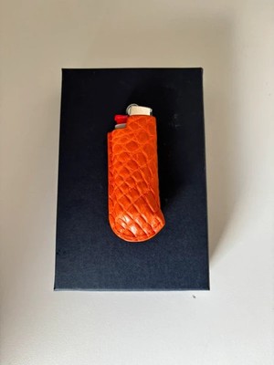 Lighter Case for Big Mini Lighters Genuine Leather Made in Italy NEW