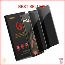 2 Pack MOTO Edge 2025 Privacy Screen Protector Anti-Spy , Anti-Scratch, Case