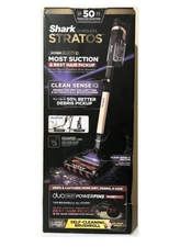 NEW IN BOX Shark STRATOS Cordless Stick Vacuum w/ Clean Sense IQ IZ840H RoseGold