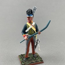 Painted Napoleonic tin miniature 60 mm 1/30, British Gunner figure VID SOLDIERS